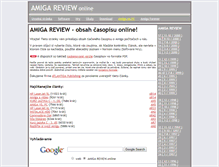 Tablet Screenshot of amigareview.amiga.sk